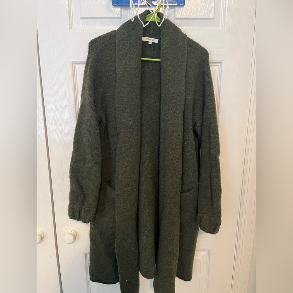 Madewell wool blend sweater robe